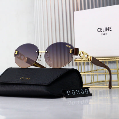2026 Retro Rimless Round Metal Sunglasses