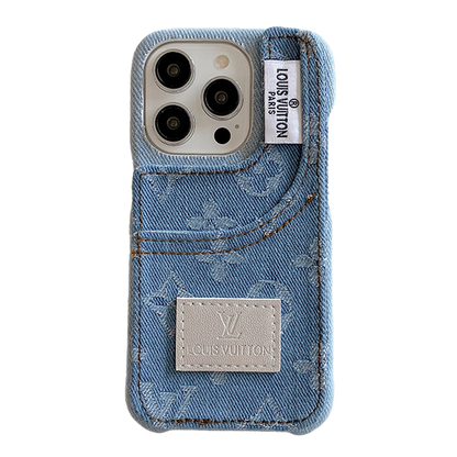 Distinctive denim fashion iPhone Case