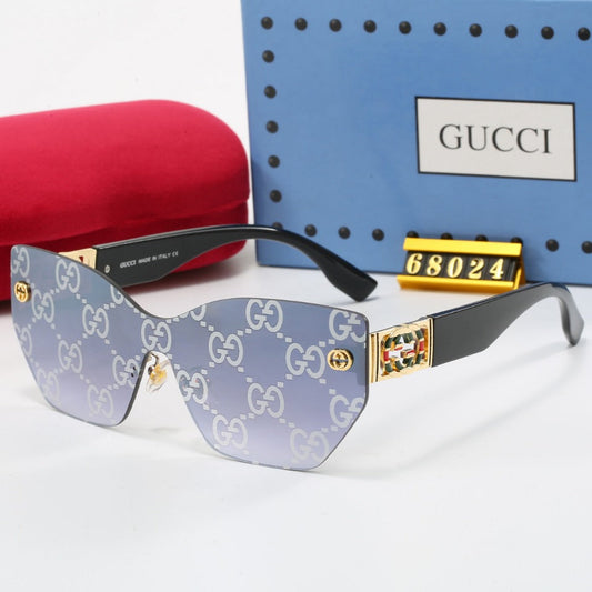 2026 Retro Frameless Metal G Frame Sunglasses