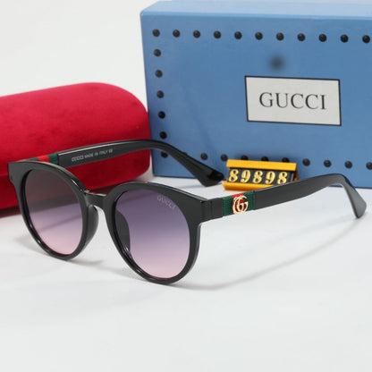 2026 Retro Oval Knitted Stripe G Sunglasses