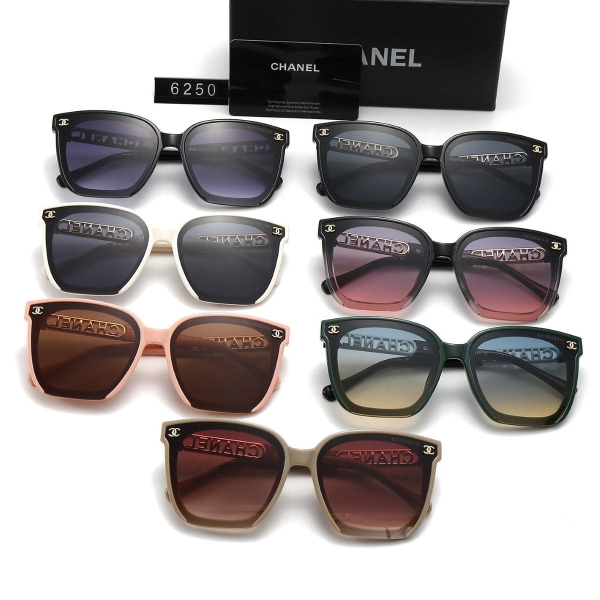 2026 Classic Fashion Letter Metal Frame Sunglasses