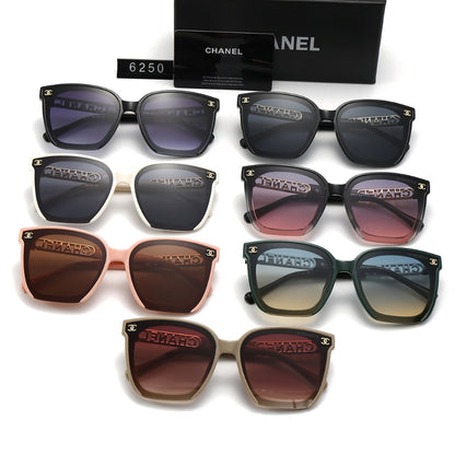2026 Classic Fashion Letter Metal Frame Sunglasses