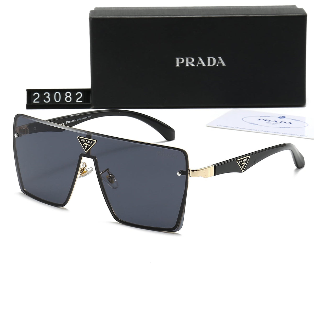2026 One-Piece Triangle Logo HD Sunglasses