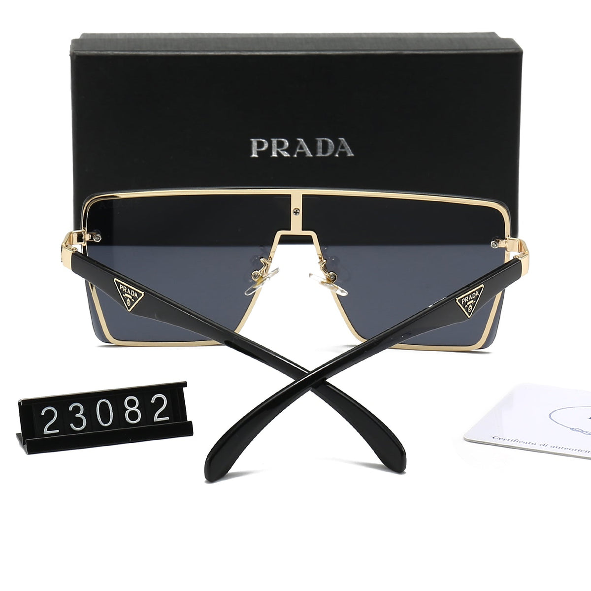 2026 One-Piece Triangle Logo HD Sunglasses