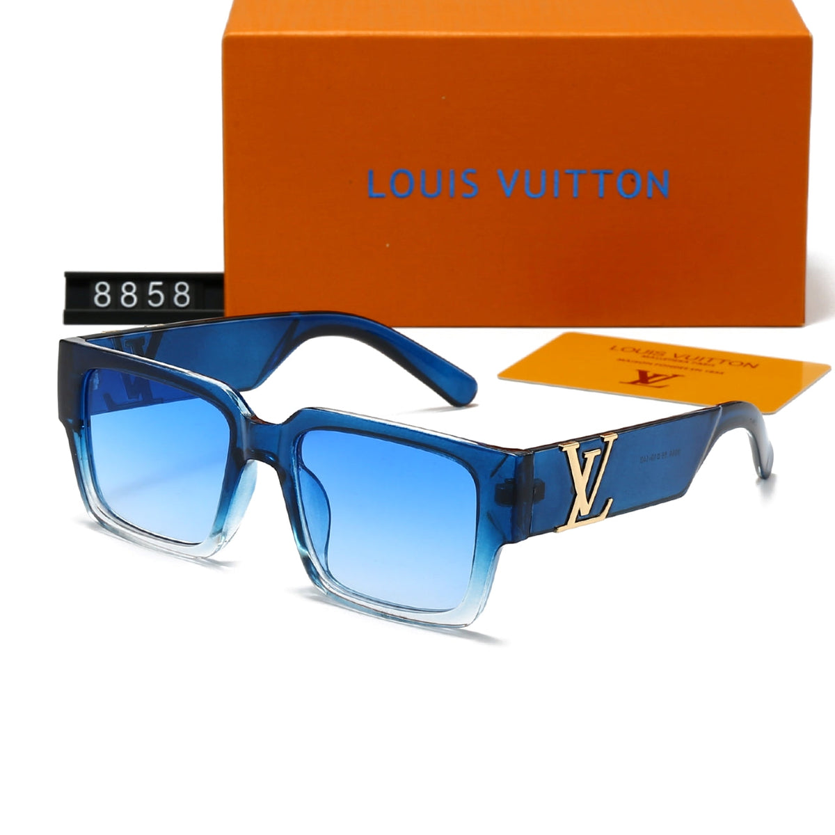 2026 New Square Gradient Millionaire Sunglasses