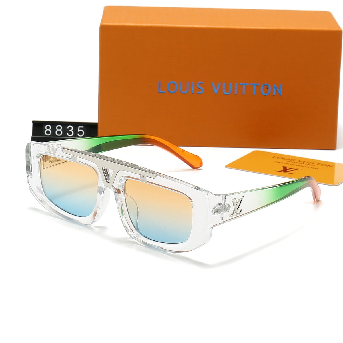 2026 Gradient Acetate Frame Metal Sunglasses