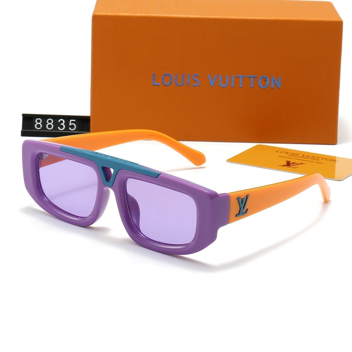 2026 Gradient Acetate Frame Metal Sunglasses