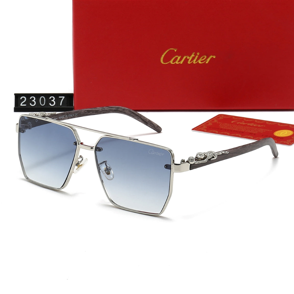 2026 Fashion Metal Leopard Frame Sunglasses