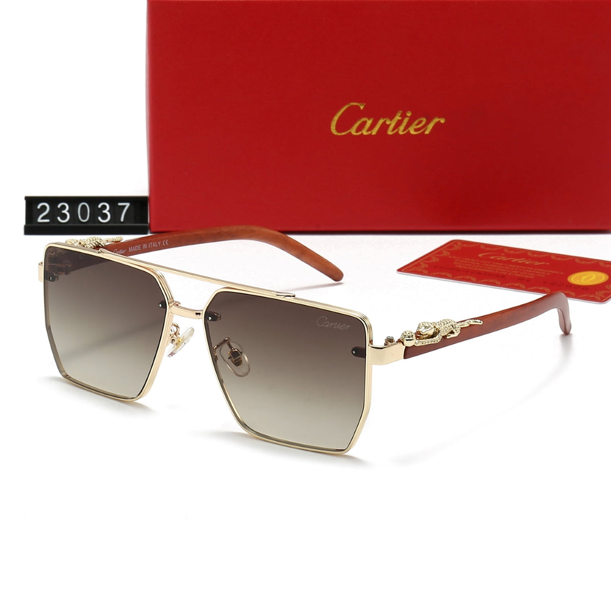 2026 Fashion Metal Leopard Frame Sunglasses