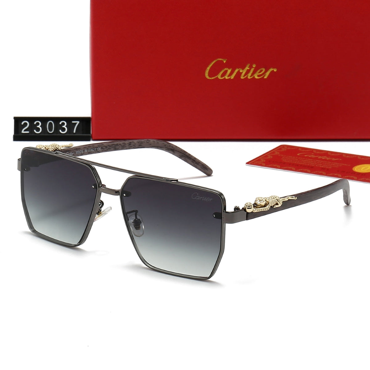 2026 Fashion Metal Leopard Frame Sunglasses