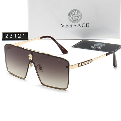 2026 Retro Metal Emblem Letter Sunglasses