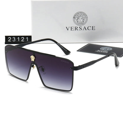 2026 Retro Metal Emblem Letter Sunglasses