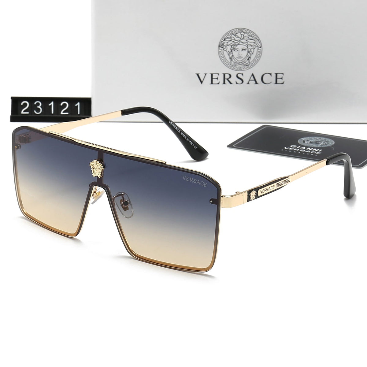 2026 Retro Metal Emblem Letter Sunglasses