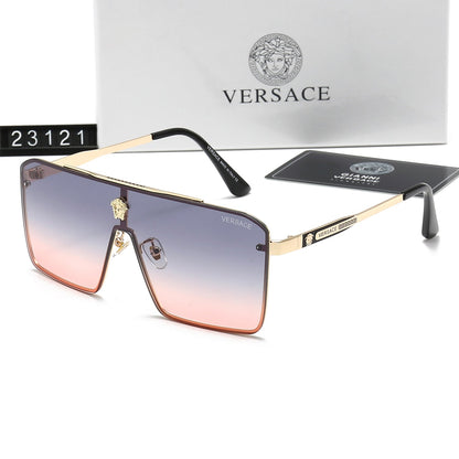 2026 Retro Metal Emblem Letter Sunglasses