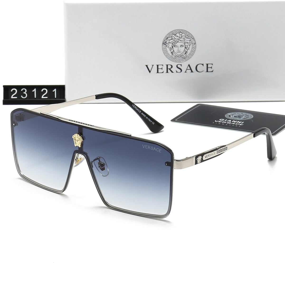 2026 Retro Metal Emblem Letter Sunglasses