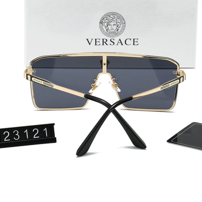 2026 Retro Metal Emblem Letter Sunglasses