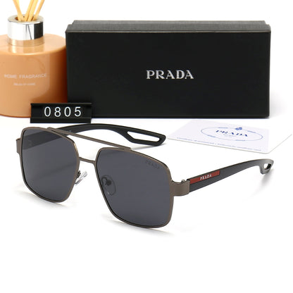 2026 Classic Double Bridge Metal Sunglasses
