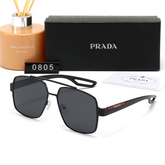 2026 Classic Double Bridge Metal Sunglasses