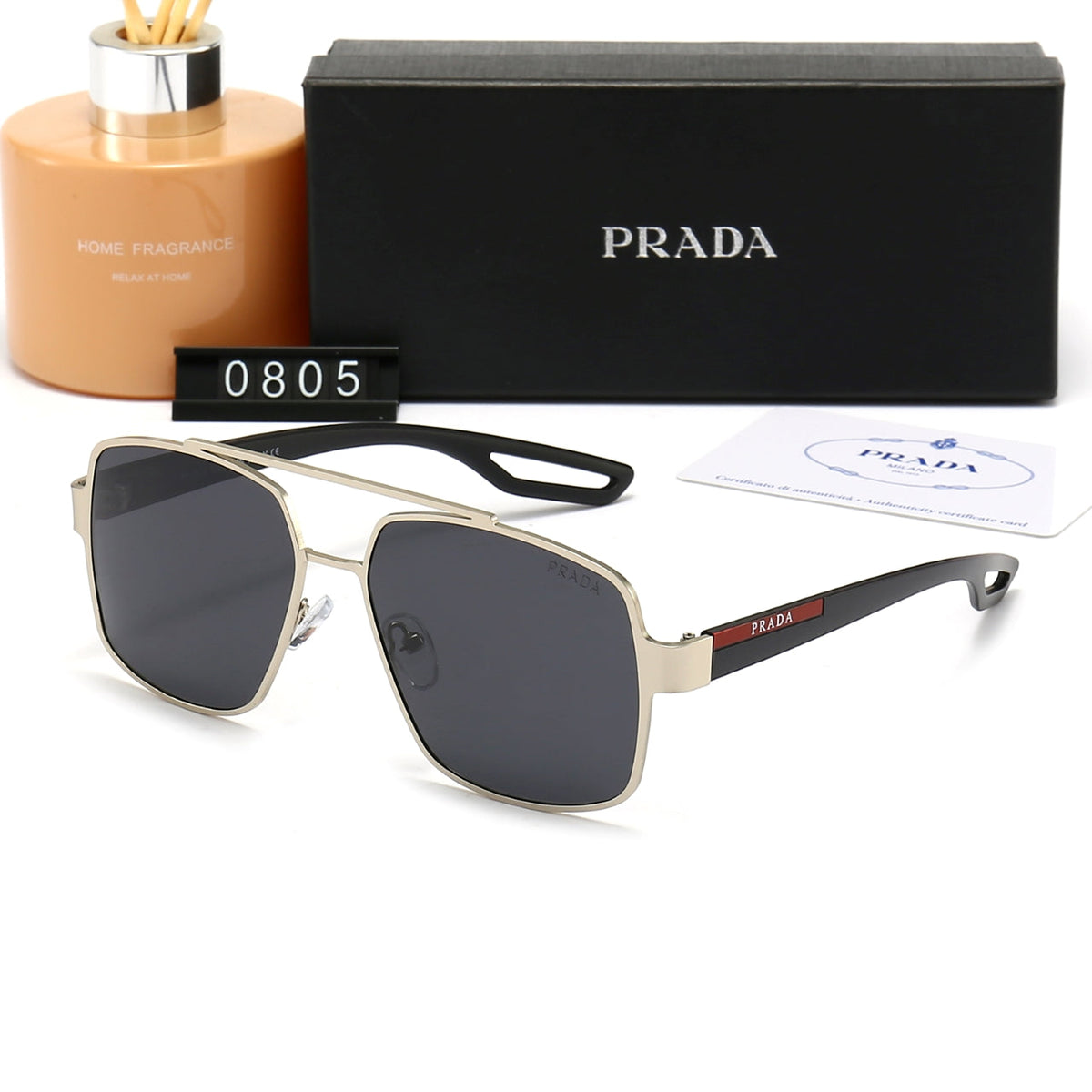 2026 Classic Double Bridge Metal Sunglasses