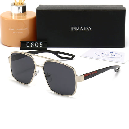 2026 Classic Double Bridge Metal Sunglasses