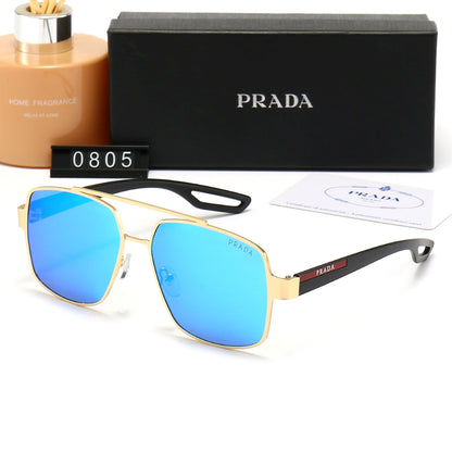 2026 Classic Double Bridge Metal Sunglasses
