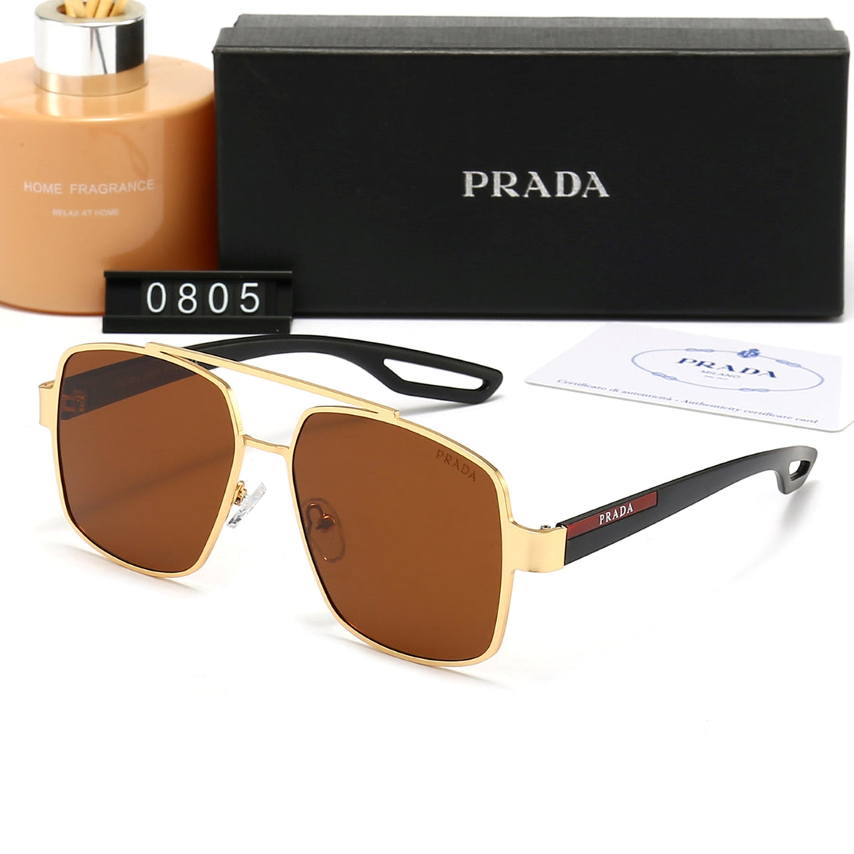 2026 Classic Double Bridge Metal Sunglasses