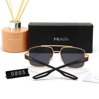 2026 Classic Double Bridge Metal Sunglasses