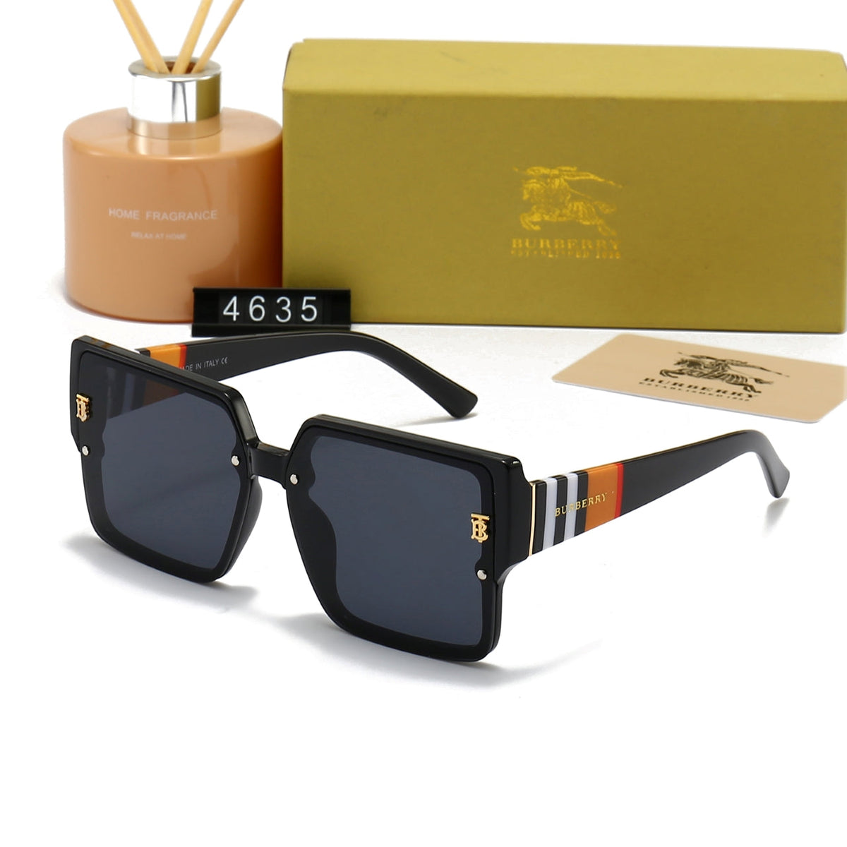 2026 Unisex Fashion Large Frame Plaid Sunglasses
