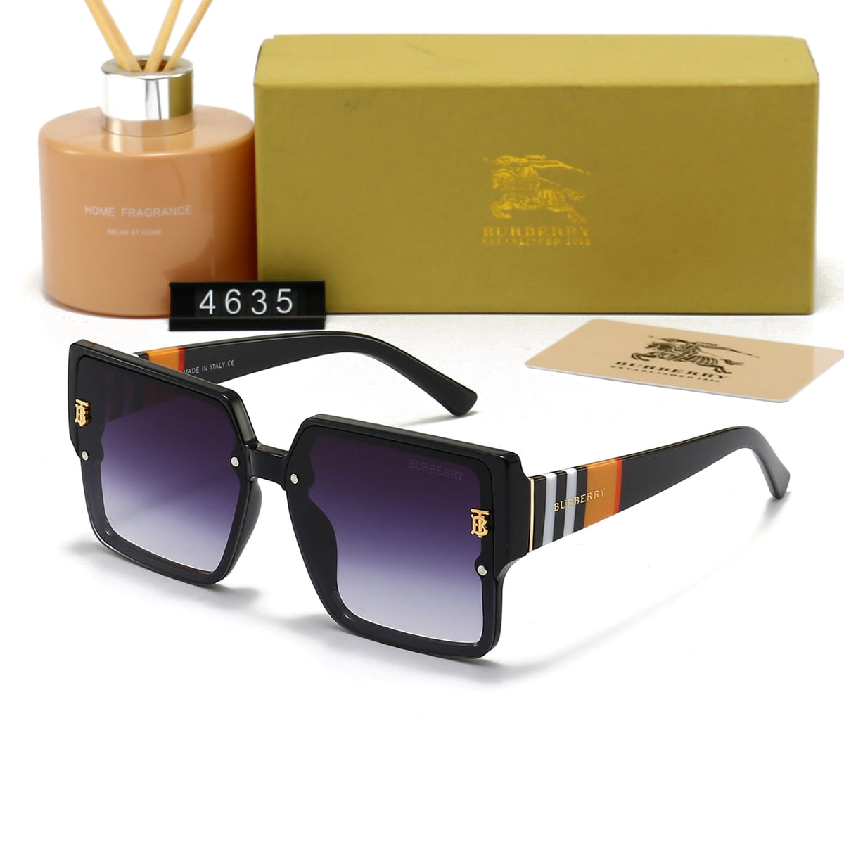 2026 Unisex Fashion Large Frame Plaid Sunglasses