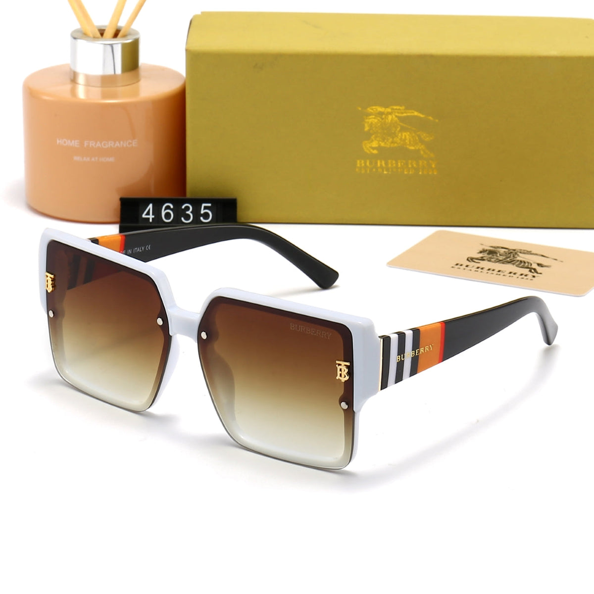 2026 Unisex Fashion Large Frame Plaid Sunglasses
