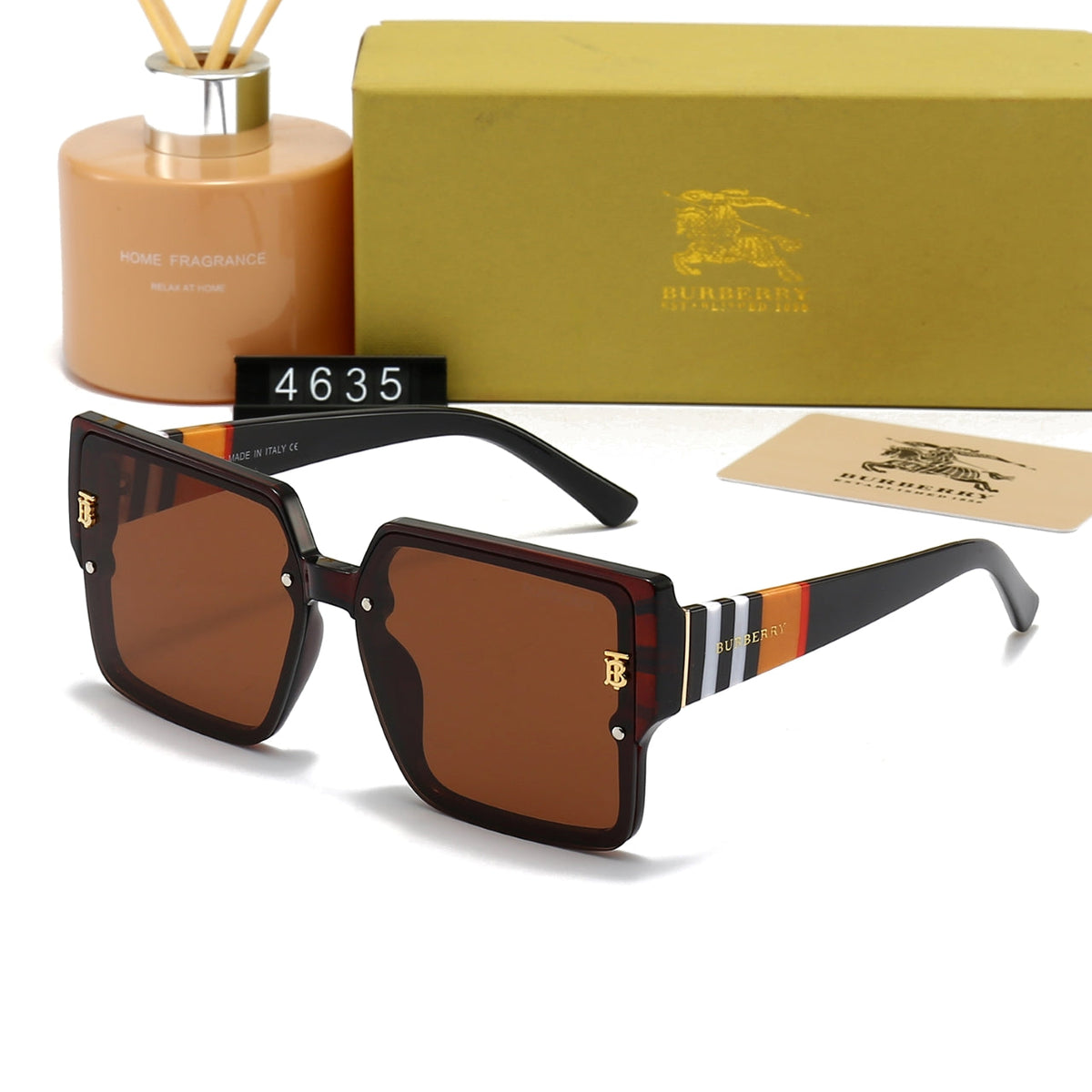 2026 Unisex Fashion Large Frame Plaid Sunglasses