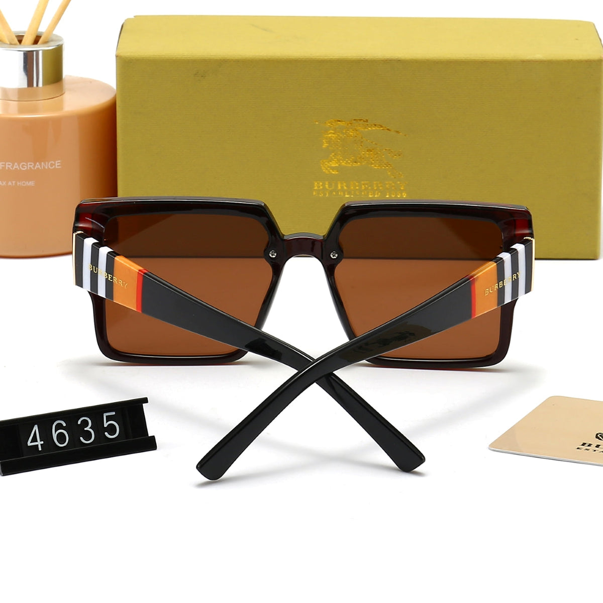 2026 Unisex Fashion Large Frame Plaid Sunglasses
