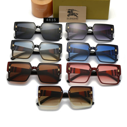 2026 Unisex Fashion Large Frame Plaid Sunglasses